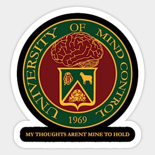 University of Mind Control Sticker